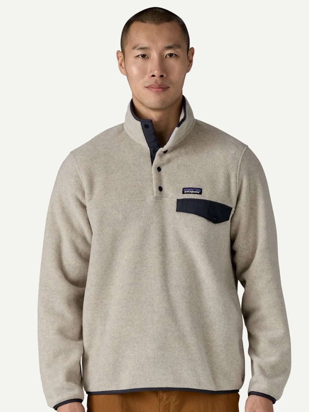 Patagonia Men’s Beige Snap-T Fleece Pullover
